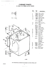 06 - Cabinet parts for Whirlpool Washer LHA7000W0 / from AppliancePartsPros.com