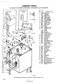 02 - Cabinet parts for Whirlpool Washer LWA5305W3 / from AppliancePartsPros.com