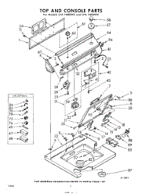 04 - Top And Console parts for Whirlpool Washer LFA7680W0 / from AppliancePartsPros.com