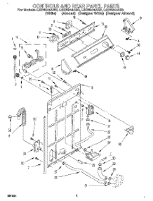 02 - Control And Rear Panel parts for Whirlpool Washer LSC6244AQ0 / from AppliancePartsPros.com