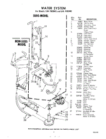 07 - Water System parts for Whirlpool Washer LHA7005W0 / from AppliancePartsPros.com