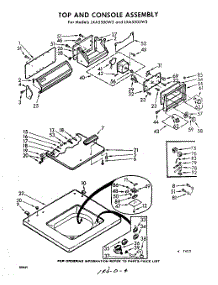 04 - Top And Console parts for Whirlpool Washer LXA5505W3 / from AppliancePartsPros.com