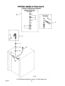 14 - Washer Water System parts for Whirlpool Washer Dryer Combo LT7000XVN0 / from AppliancePartsPros.com