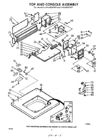 04 - Top And Console parts for Whirlpool Washer LVA4005W7 / from AppliancePartsPros.com