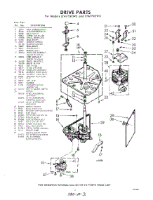 03 - Drive parts for Whirlpool Washer LFA7700W0 / from AppliancePartsPros.com