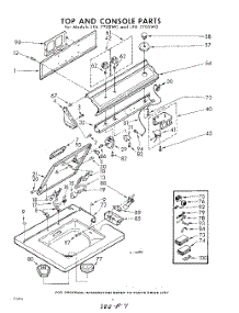 04 - Top And Console parts for Whirlpool Washer LFA7700W0 / from AppliancePartsPros.com