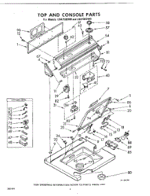 04 - Top And Console parts for Whirlpool Washer LHA7500W0 / from AppliancePartsPros.com