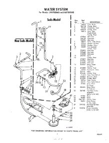 07 - Water System parts for Whirlpool Washer LHA7500W0 / from AppliancePartsPros.com