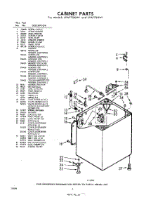 02 - Cabinet parts for Whirlpool Washer LFA7700W1 / from AppliancePartsPros.com