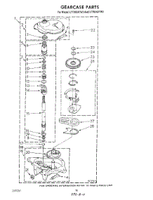 12 - Gearcase parts for Whirlpool Washer Dryer Combo LT7004XTF0 / from AppliancePartsPros.com