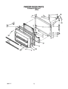 07 - Freezer Door parts for Whirlpool Refrigerator ET18RKXYN10 / from AppliancePartsPros.com