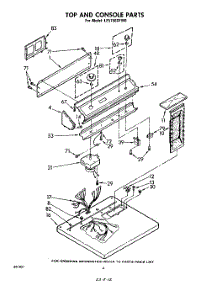 04 - Top And Console parts for Whirlpool Dryer LE5750XFW0 / from AppliancePartsPros.com
