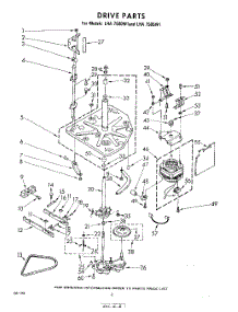 02 - Drive parts for Whirlpool Washer LHA7500W1 / from AppliancePartsPros.com