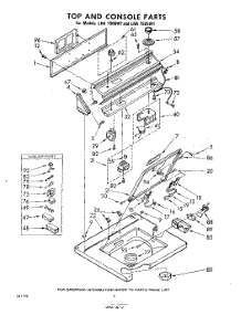 04 - Top And Console parts for Whirlpool Washer LHA7500W1 / from AppliancePartsPros.com
