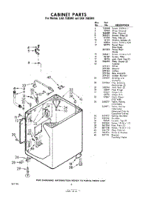 06 - Cabinet parts for Whirlpool Washer LHA7500W1 / from AppliancePartsPros.com