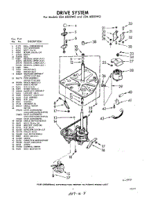 03 - Drive parts for Whirlpool Washer LDA6805W0 / from AppliancePartsPros.com