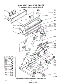 04 - Top And Console parts for Whirlpool Washer LDA6805W0 / from AppliancePartsPros.com