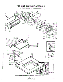 04 - Top And Console parts for Whirlpool Washer LXA5540W2 / from AppliancePartsPros.com
