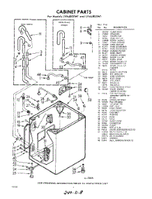 02 - Cabinet parts for Whirlpool Washer LVA4805W1 / from AppliancePartsPros.com