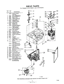 03 - Drive parts for Whirlpool Washer LFA7705W1 / from AppliancePartsPros.com