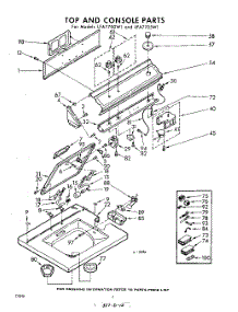 04 - Top And Console parts for Whirlpool Washer LFA7705W1 / from AppliancePartsPros.com