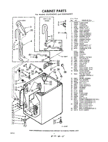 02 - Cabinet parts for Whirlpool Washer LXA5540W3 / from AppliancePartsPros.com