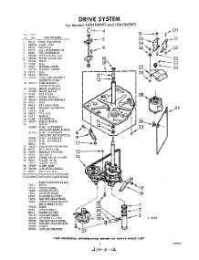 03 - Drive parts for Whirlpool Washer LXA5540W3 / from AppliancePartsPros.com