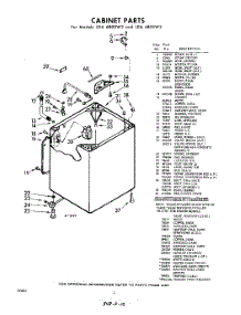 02 - Cabinet parts for Whirlpool Washer LDA6805W2 / from AppliancePartsPros.com