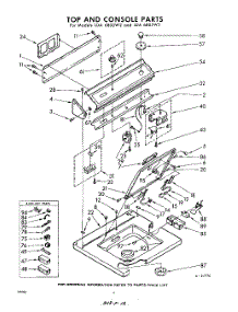 04 - Top And Console parts for Whirlpool Washer LDA6805W2 / from AppliancePartsPros.com