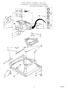 06 - Machine Base parts for Whirlpool Washer LLT7144AW0 / from AppliancePartsPros.com