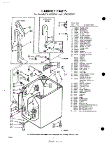 02 - Cabinet parts for Whirlpool Washer LWA5500W1 / from AppliancePartsPros.com