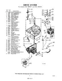 03 - Drive parts for Whirlpool Washer LFA7800W1 / from AppliancePartsPros.com
