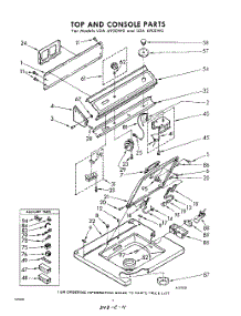 04 - Top And Console parts for Whirlpool Washer LDA6900W0 / from AppliancePartsPros.com