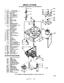 03 - Drive parts for Whirlpool Washer LXA5540W5 / from AppliancePartsPros.com
