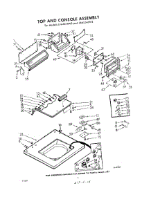 04 - Top And Console parts for Whirlpool Washer LXA5540W5 / from AppliancePartsPros.com