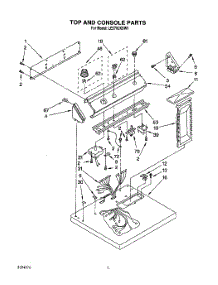02 - Section parts for Whirlpool Dryer LE5760XSN1 / from AppliancePartsPros.com