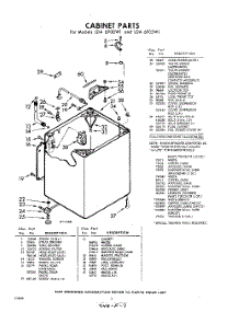 02 - Cabinet parts for Whirlpool Washer LDA6900W1 / from AppliancePartsPros.com