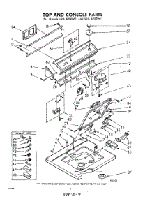 04 - Top And Console parts for Whirlpool Washer LDA6900W1 / from AppliancePartsPros.com