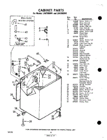 08 - Cabinet parts for Whirlpool Washer LHA7680W1 / from AppliancePartsPros.com