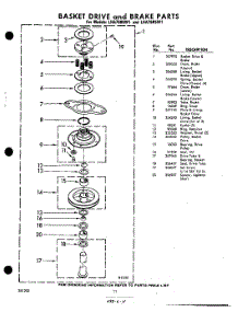 11 - Basket Drive And Brake parts for Whirlpool Washer LHA7680W1 / from AppliancePartsPros.com
