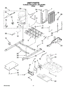 11 - Unit Parts parts for Whirlpool Refrigerator ED5LVAXVQO1 / from AppliancePartsPros.com