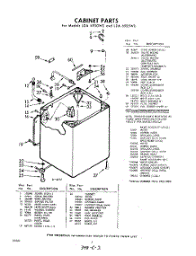 02 - Cabinet parts for Whirlpool Washer LDA6905W0 / from AppliancePartsPros.com