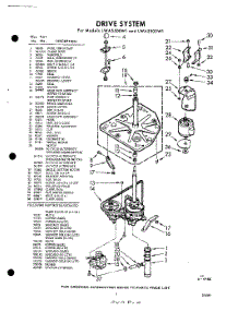 03 - Drive parts for Whirlpool Washer LWA5505W1 / from AppliancePartsPros.com