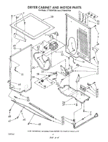 04 - Dryer Cabinet And Motor parts for Whirlpool Washer Dryer Combo LT7004XTN0 / from AppliancePartsPros.com