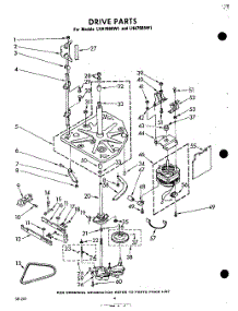 04 - Drive parts for Whirlpool Washer LHA7685W1 / from AppliancePartsPros.com