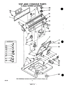 06 - Top And Console parts for Whirlpool Washer LHA7685W1 / from AppliancePartsPros.com