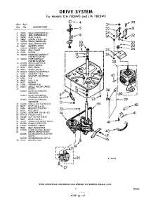 03 - Drive parts for Whirlpool Washer LFA7805W0 / from AppliancePartsPros.com