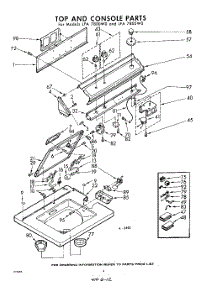 04 - Top And Console parts for Whirlpool Washer LFA7805W0 / from AppliancePartsPros.com