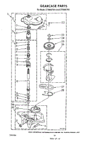 12 - Gearcase parts for Whirlpool Washer Dryer Combo LT7004XTN1 / from AppliancePartsPros.com