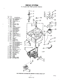 03 - Drive parts for Whirlpool Washer LDA7000W0 / from AppliancePartsPros.com